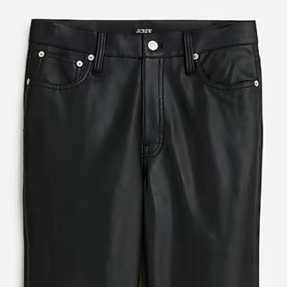J.Crew Slim wide-leg pant in faux leather - Picture 9 of 15